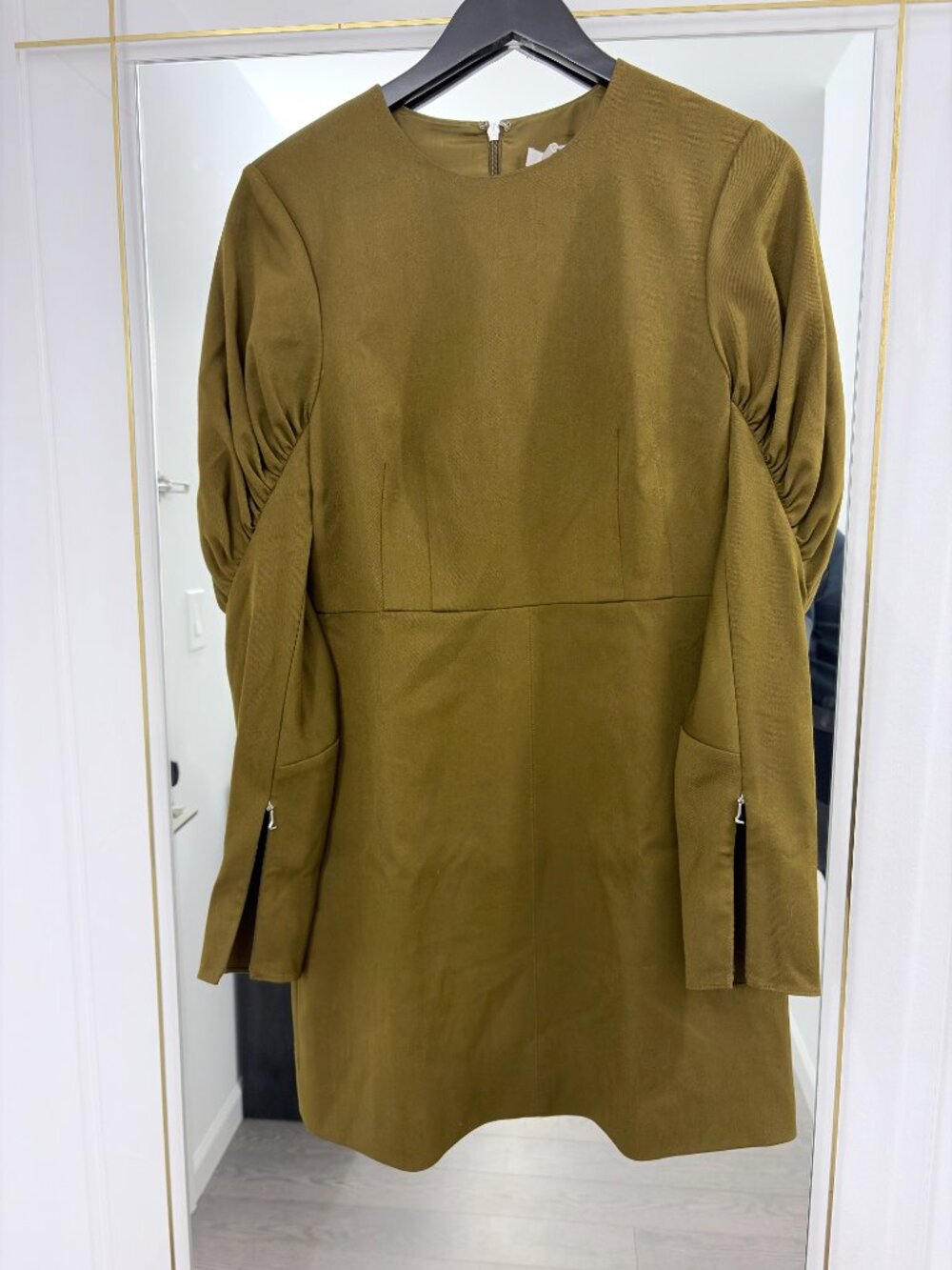 TIBI Florence Puffed Sleeve Twill Dress *BRAND NEW WITH TAGS* - Picture 4 of 7